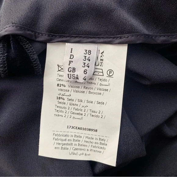 Cedric Charlier Velvet Skirt Sz 38 - Picture 6 of 8